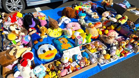 場所が変わって初！フリーマーケットでお買い物 珍しいぬいぐるみ大量！前橋フリマ Fleamarket Toys Huntmainan