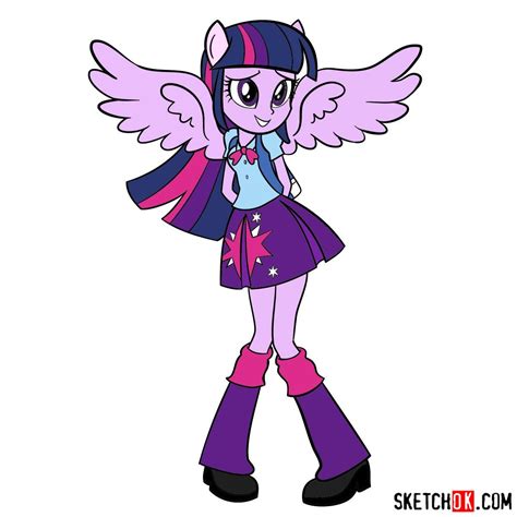 How to Draw Human Twilight Sparkle from Equestria Girls