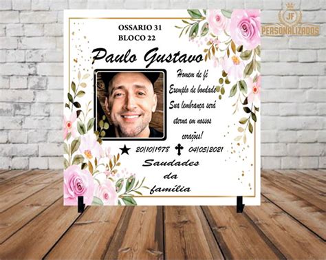 Azulejo Lápide Para Túmulo Foto Personalizado Elo7