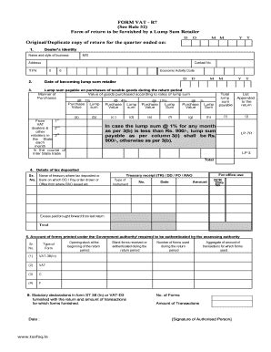 Fillable Online FORM VAT R7 See Rule 52 Form Of Return To Be