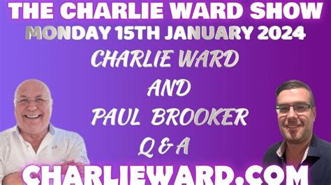 Q And A With Charlie Ward And Paul Brooker Monday 15th January 2024