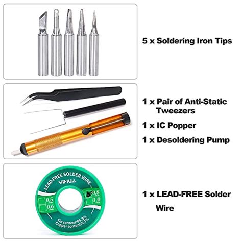 YIHUA D In Hot Air Rework And Soldering Iron Station With X Soldering Iron Holder