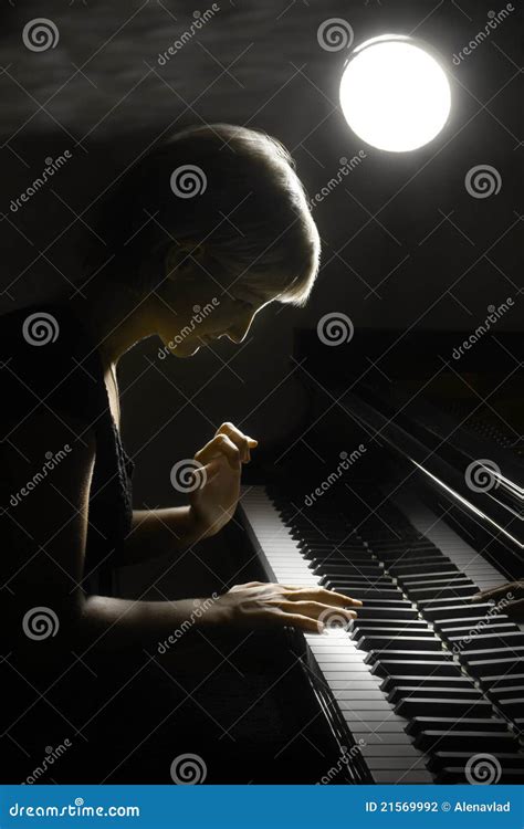 Piano Musician Pianist Stock Photo Image Of Board Black 21569992