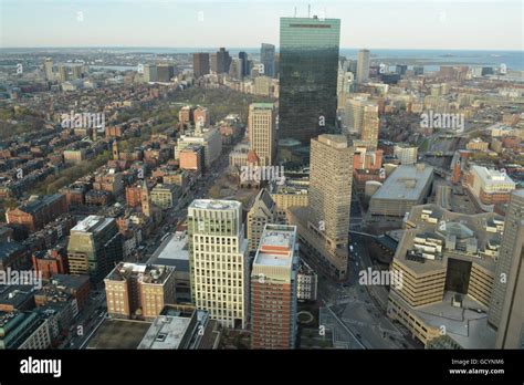 A view of Boston's Back Bay from above Stock Photo - Alamy