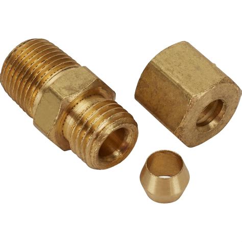 Brass Compression Fitting Tube To Npt Straight