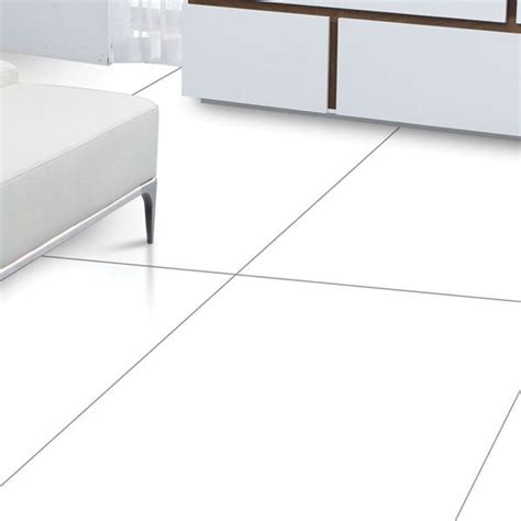 Ultra White Glazed Vitrified Polished Porcelain Tile 600 X 600mm Italtile