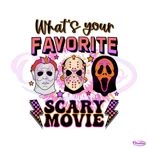 Whats Your Favorite Scary Movie Ghost Face SVG Cricut File