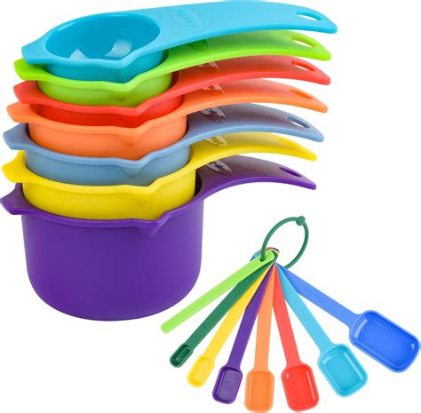 Amazon Kalsreui Measuring Cups And Spoons Set Plastic Measuring