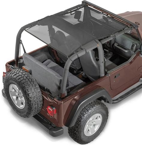 Amazon TOAPCAYR For Jeep TJ Bikini Top Sunshade Mesh Sun Shade