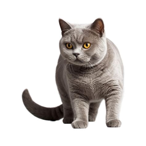 Illustration Of A British Shorthair Cat Standing Premium Ai Generated