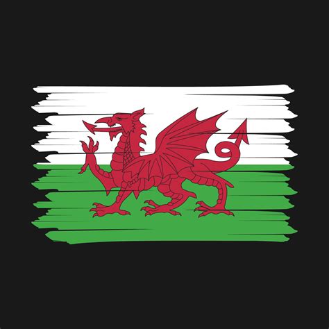 Wales Flag Brush 17682676 Vector Art at Vecteezy