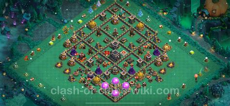 Best Anti 3 Stars Base Th9 With Link Anti Air Dragon 2023 Town