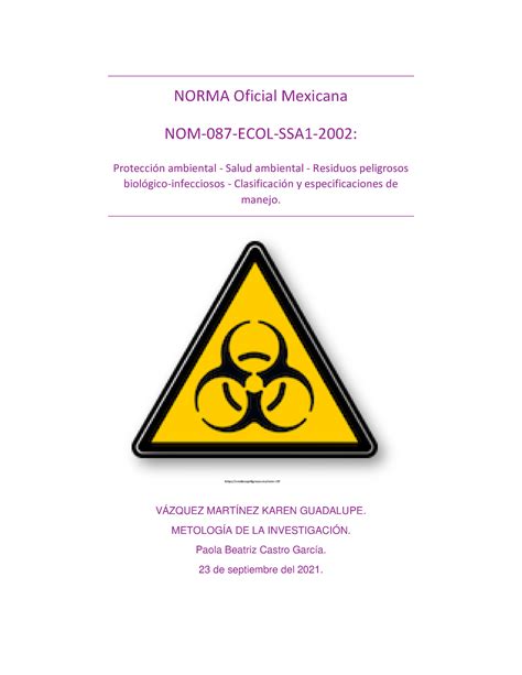 Nom Ecol Ssa V Zquez Mart Nez Karen Guadalupe Norma