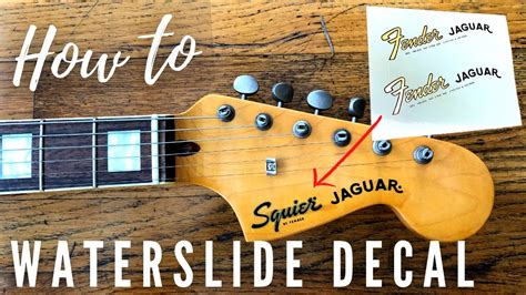 How To Install A Guitar Headstock Decaleasy Diy Youtube