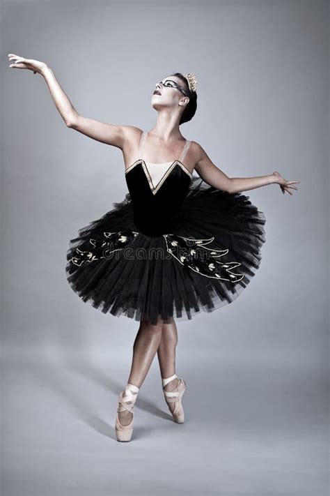 Black Swan Ballet Dancer stock photo. Image of lady, attractive - 21029090