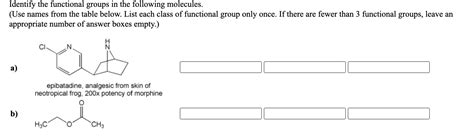 Solved Thank You Identify The Functional Groups In The Following Course Hero