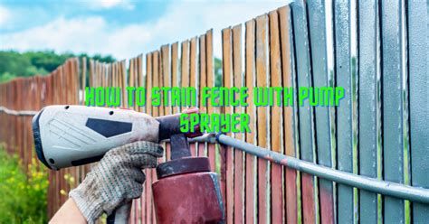 How To Stain Fence With Pump Sprayer Thewoodweb