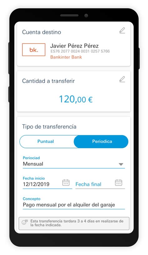 Programar una transferencia periódica Deutsche Bank