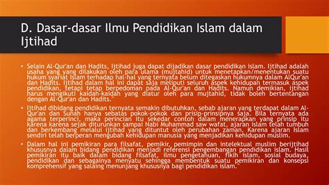 Dasar Dasar Pendidikan Islampptx