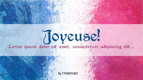 Joyeuse! Regular truetype font