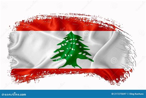 Lebanon Flag, Brush Stroke, Typography, Lettering, Logo, Label, Banner ...