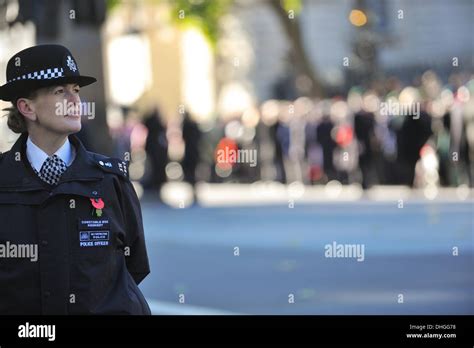 Whitehall London Uk Th November Apolice Officer On Duty As