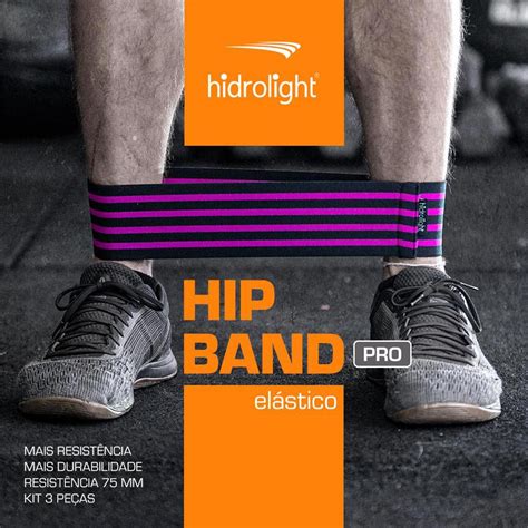 Kit C Hip Band Hidrolight El Stico Suave Mercad O Dos Esportes