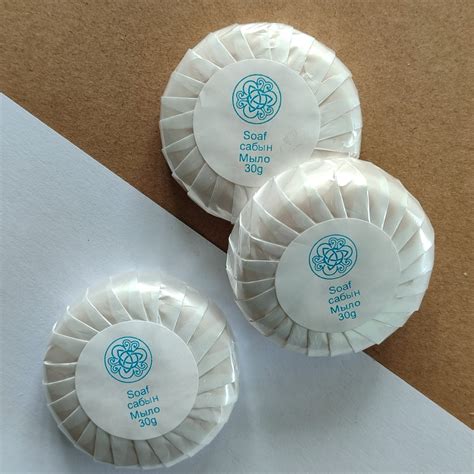 23-001, Мыло в плиссе с белой этикеткой 10г - Аксессуары для гостиниц ...