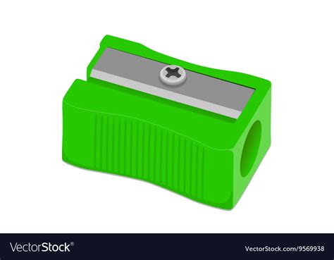 Sharpener Pencil Green Royalty Free Vector Image