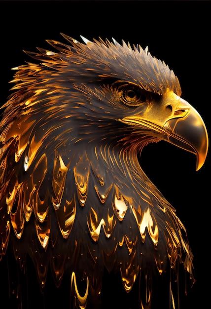 Premium Ai Image Fire Eagle Logo Ai Render