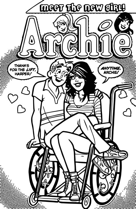 Cool Archie Harper Comics Coloring Page Coloring Pages Archie Comics