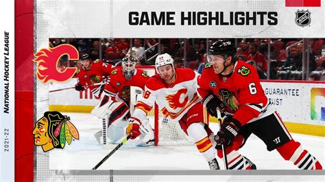 Flames Blackhawks 4 18 NHL Highlights 2022 YouTube