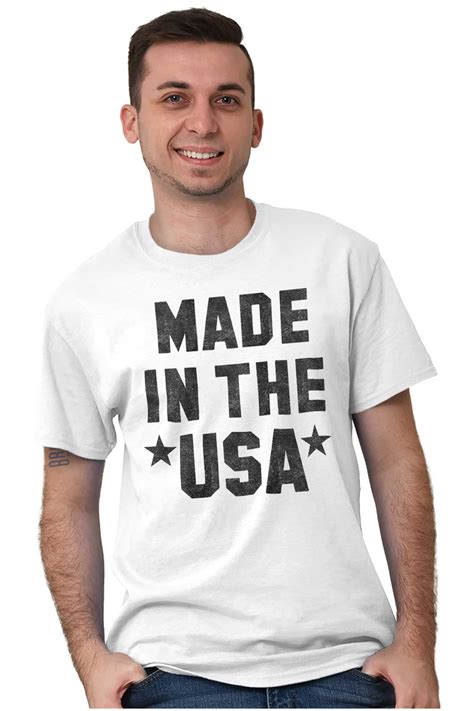 Made In The Usa Patriotic Pride Eagle Mens Graphic T Shirt Tees Brisco