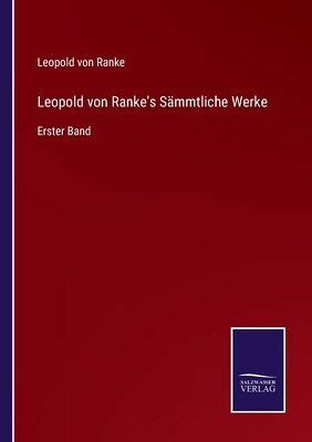 Leopold Von Ranke S S Mmtliche Werke Erster Band EBay