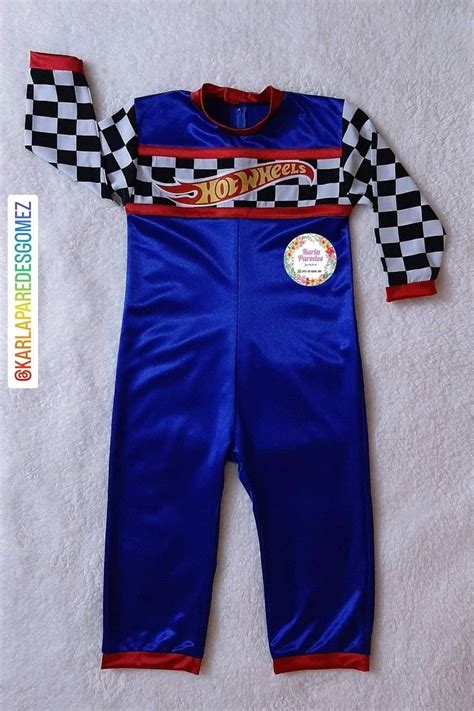 Traje overol disfraz piloto carreras fórmula hot wheels cars rayo mc queen Ferrari en