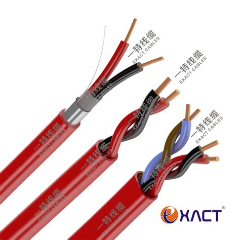 ExactCables 2x1 0mm2 Solid Cu Conductor Shielded Red PVC Twisted Pair