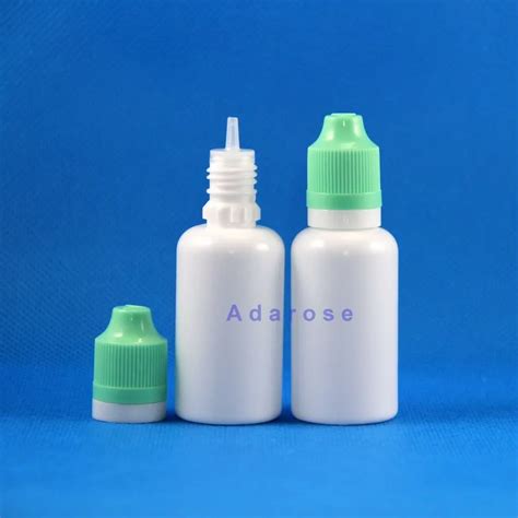 Wholesale 30ML Dropper Bottle LDPE WHITE Opacity Double Proof Cap Thief