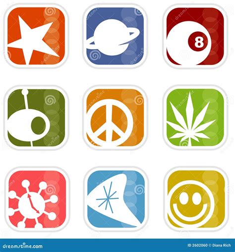 Retro Mod Icons 3 (vector) | CartoonDealer.com #2602060