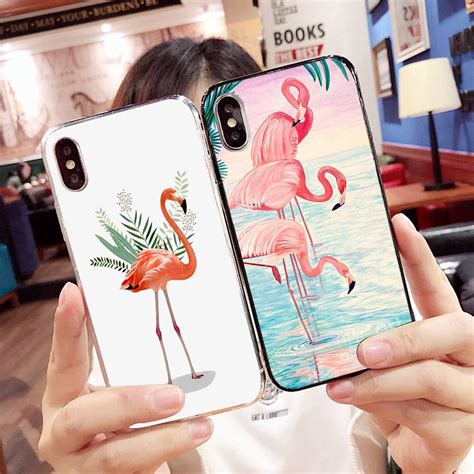 Buy Flamingo Pattern Soft Phone Case For Iphone X 6 6s Plus 7 8 Plus