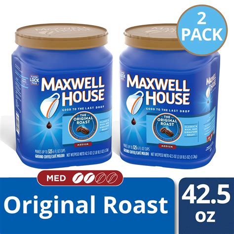 2 Pack Maxwell House Original Medium Roast Ground Coffee 425 Oz