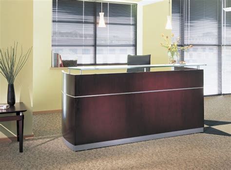 Mahogany Veneer Frosted Glass Glass Napoli Series Desks Orlando