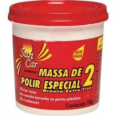 Massa De Polir Especial A Base De Gua Kg Extra Fina Sun Car