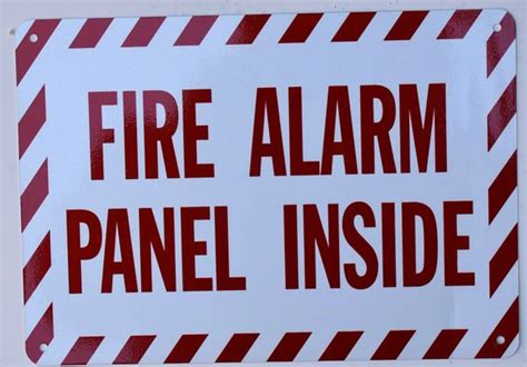 Hpd Signfire Alarm Panel Inside Sign Heavy Duty Aluminum Sign Hpd Signs The Official Store