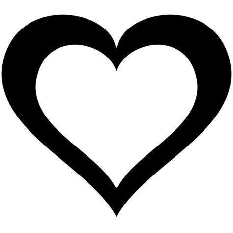 A Black And White Heart Shape