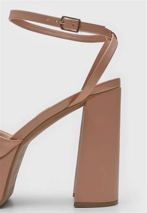 Sandália My Shoes Meia Pata Nude Compre Agora Dafiti Brasil