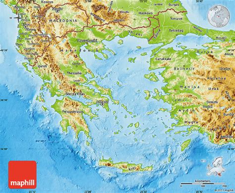 Topographic Map Of Ancient Greece – Interactive Map