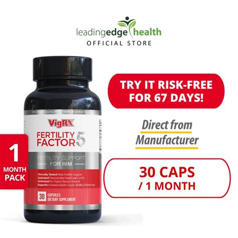 Vigrx Fertility Factor 5 30 Capsules 30 Days Tongkat Ali Sex