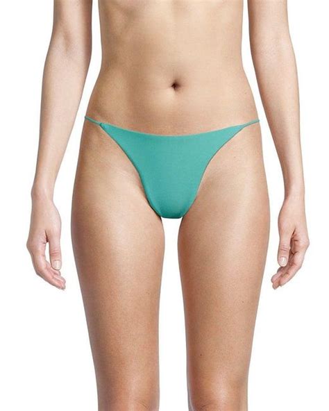 Jade Swim Bare Minimum Bikini Bottom In Blue Lyst