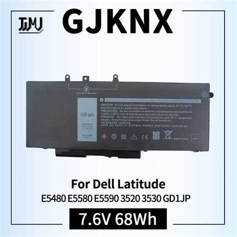 GJKNX Bater A Para Port Til Dell Latitude 5480 5580 5280 5288 5290 5490