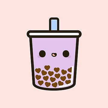 Cute Love Heart Bubble Tea Sticker For Sale By Peppermintpopuk